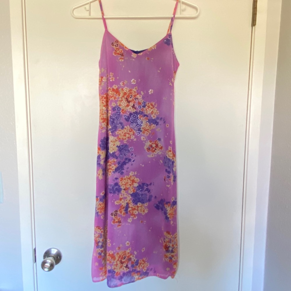 Pink/Purple Floral Dress S